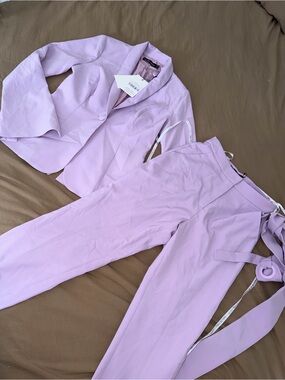 Lilac Tailored Pants & Blazer Set
